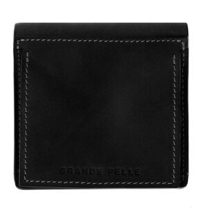 Гаманець чоловічий шкіряний чорний GRANDE PELLE 537110