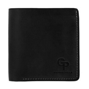 Гаманець чоловічий шкіряний чорний GRANDE PELLE 537110