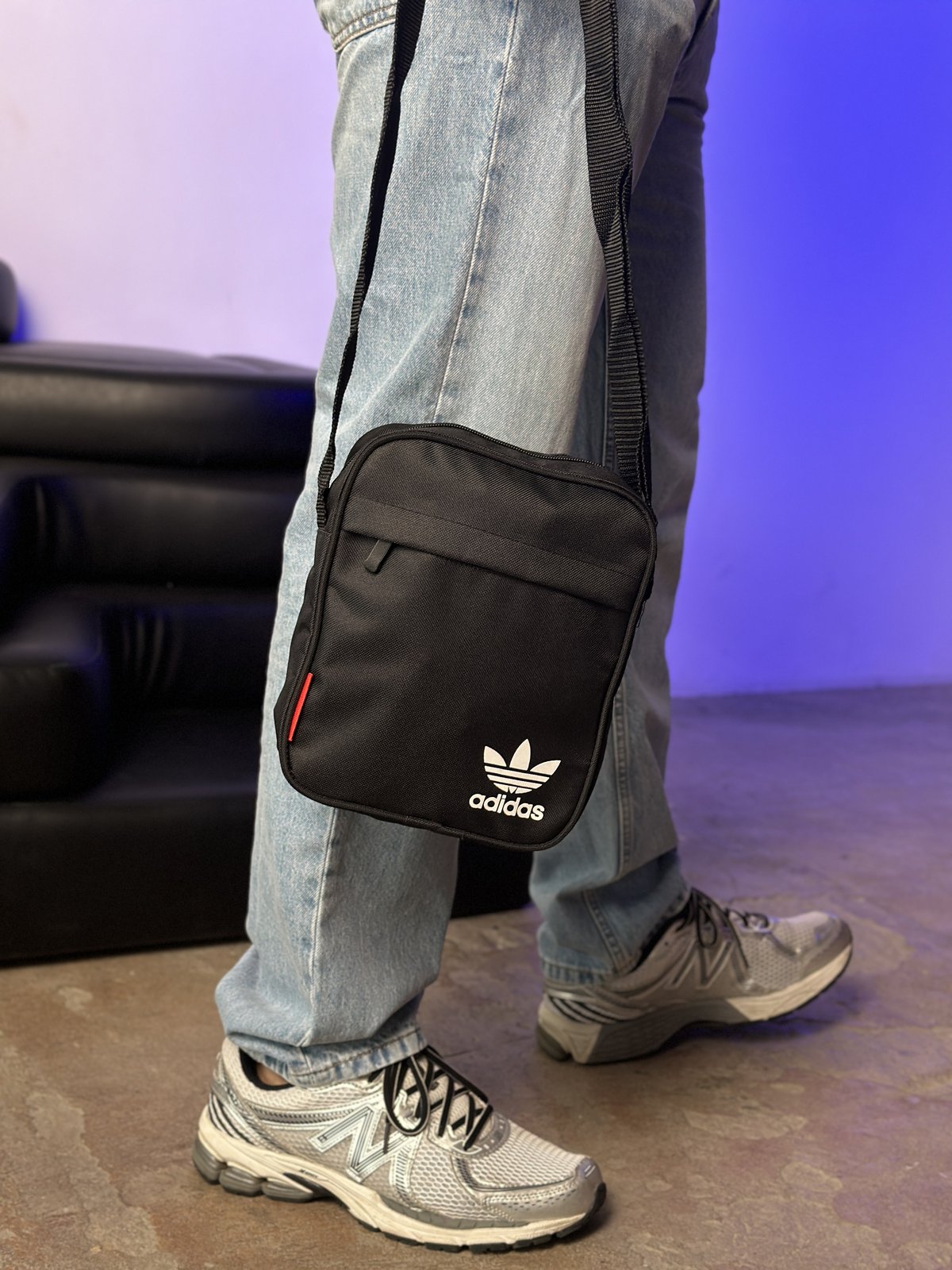 Спортивна чоловіча сумка через плече Adidas на 3 відділення