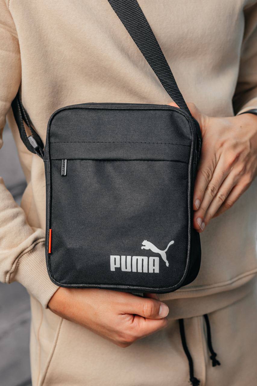 Спортивна чоловіча сумка через плече Puma з матеріалу оксфорд