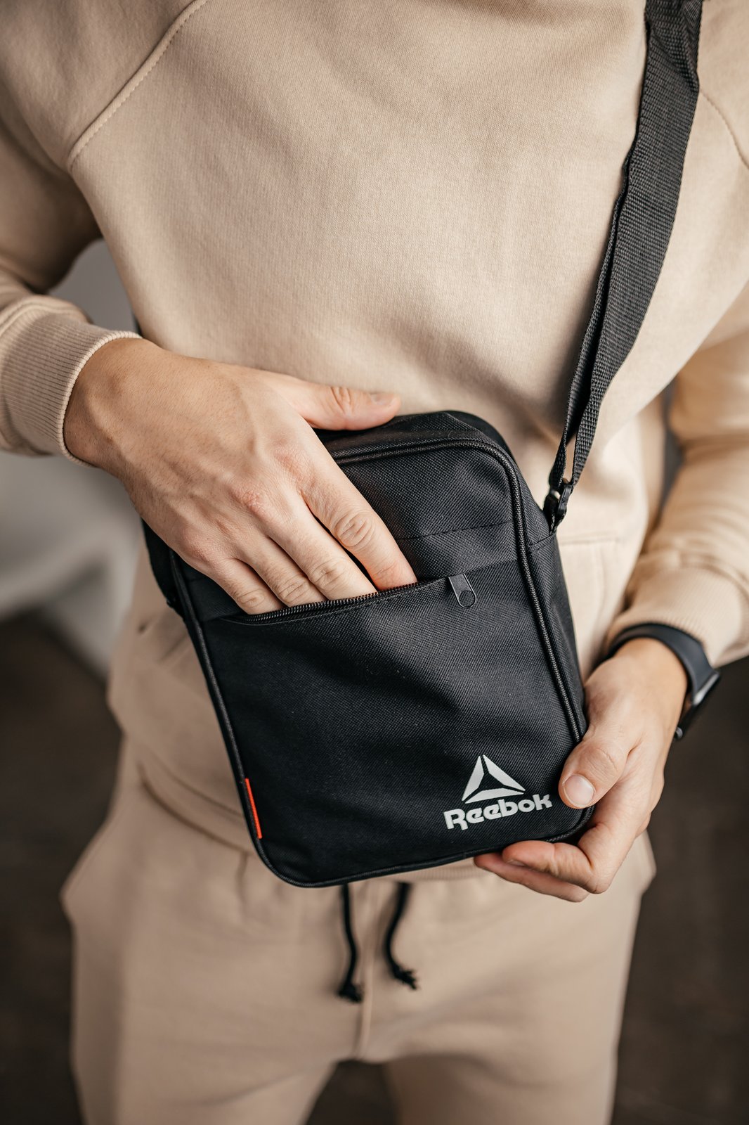 Чоловіча сумка через плече Reebok 3 відділення