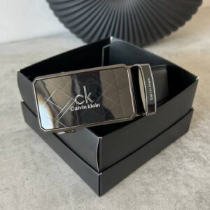 Жіночий ремінь Calvin Klein автомат з PU шкіри